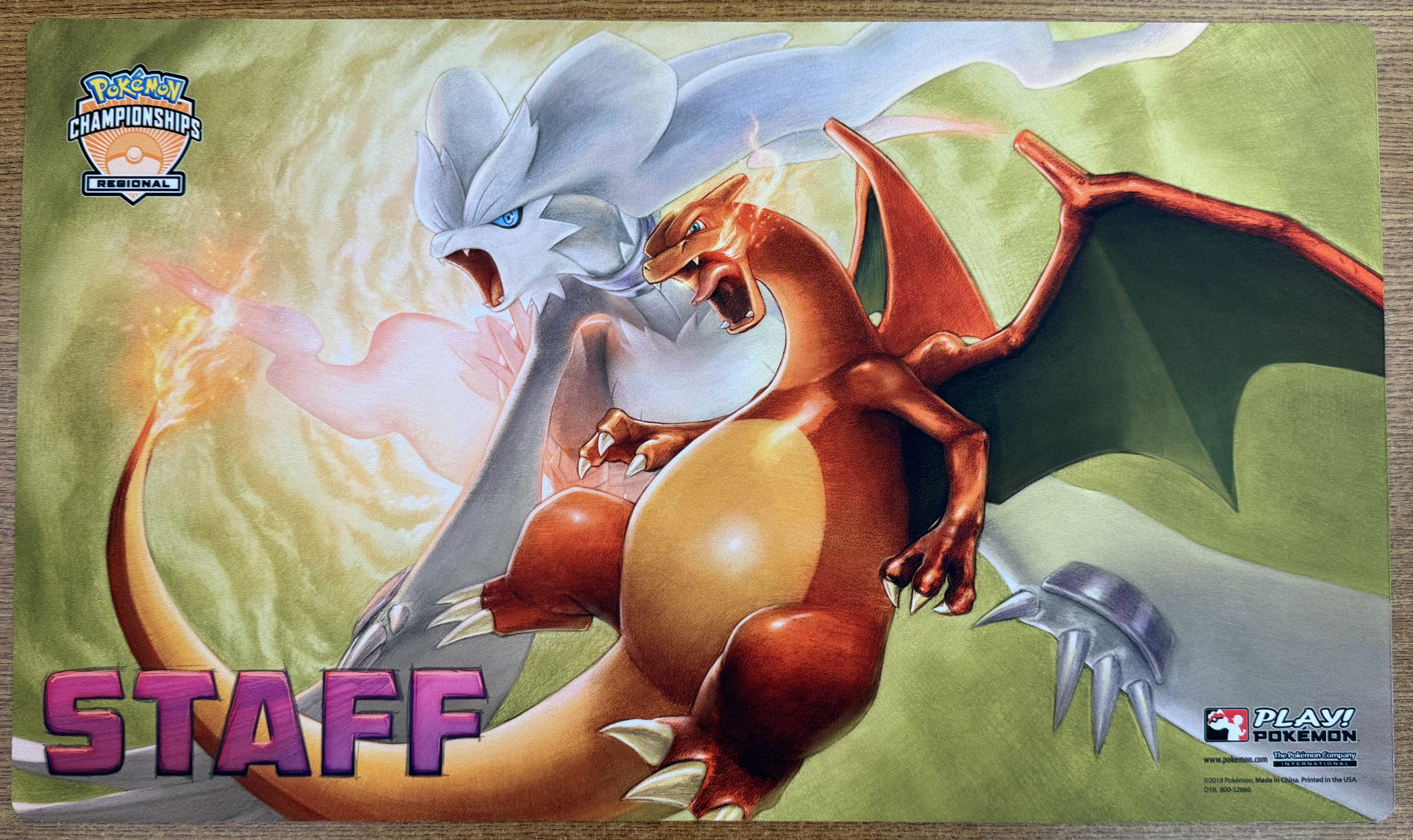 Reshiram Charizard Staff Playmat